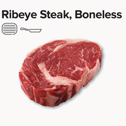 ribeye steak, boneless